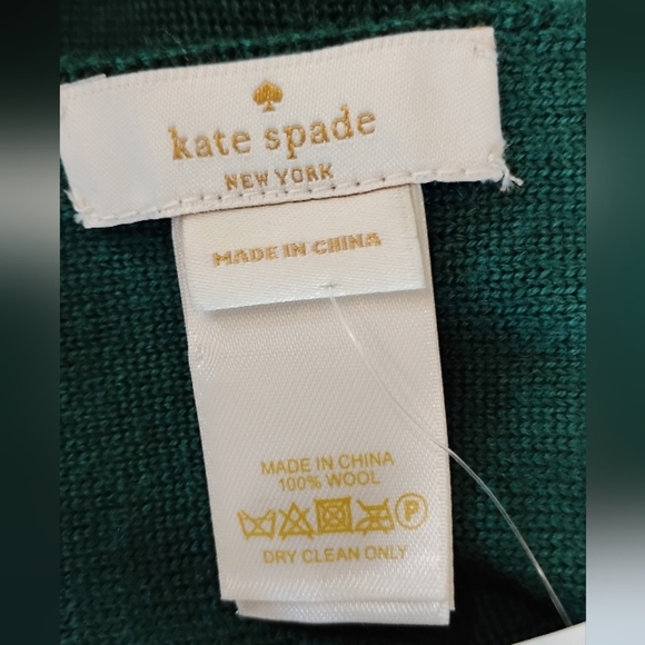 KATE SPADE LILY PAD WOOL WRAP NWT - Picture 2 of 10